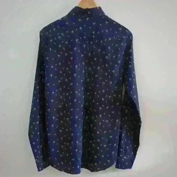 BEN SHERMAN | Men's Navy (Marine) Blue Regular-Fit Scattered Floral Dre… - Picture 6 of 7